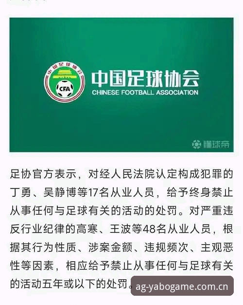 从足协禁足名单看中国足球治理：亚博AG娱乐平台用户观赛指南与行业深度分析